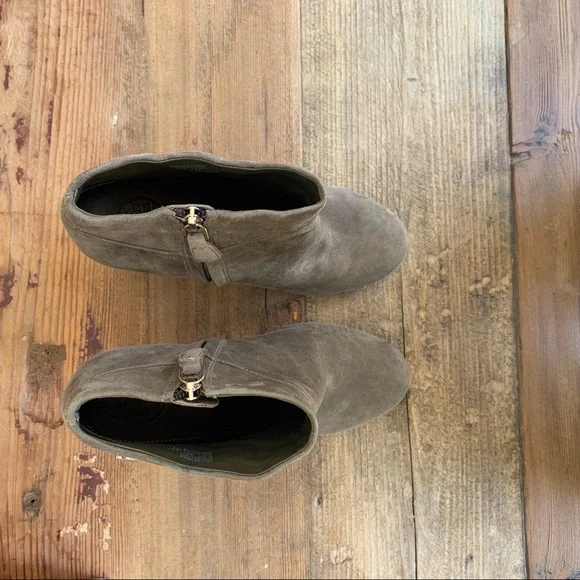Tory Burch Taupe Ankle Boots - Picture 4 of 9